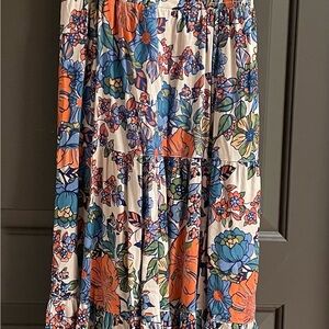 Floral dress with slit